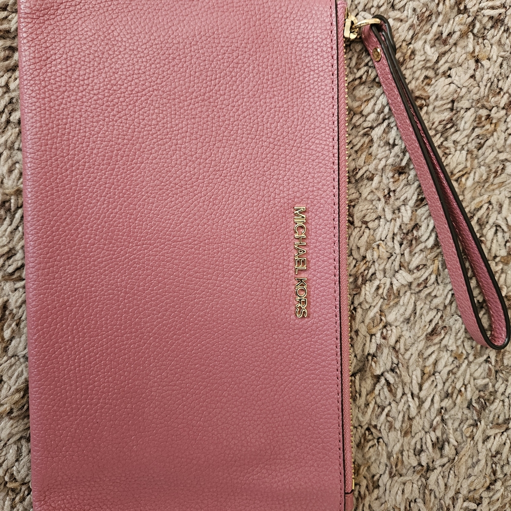 Michael Kors Pink Wristlet Clutch